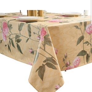 Vinyl Tablecloth with Flannel Backing - Waterproof, Oil-Proof, Easy to Clean